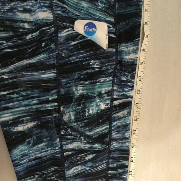 Lululemon Speed Up Crop leggings Shorelines Multi Blue lightweight  SZ 12 - Picture 9 of 16